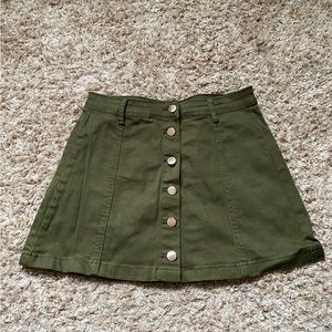 Green Mini Skirt
